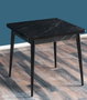 Hanah Home Flora Bendir - Mesa de comedor Blanco y Negro